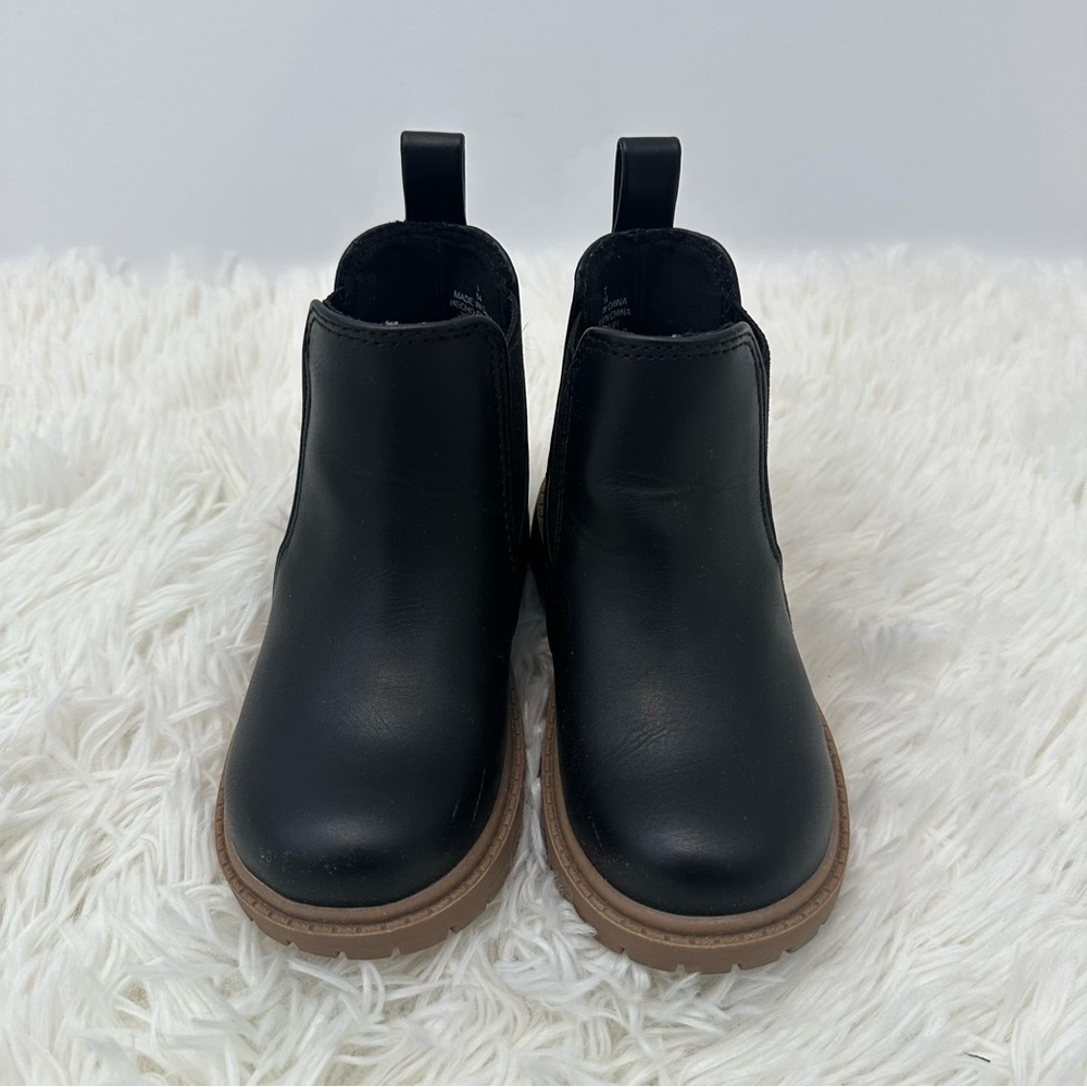 OLD NAVY Girls Chelsea Boots size 7 Black Ankle Boots